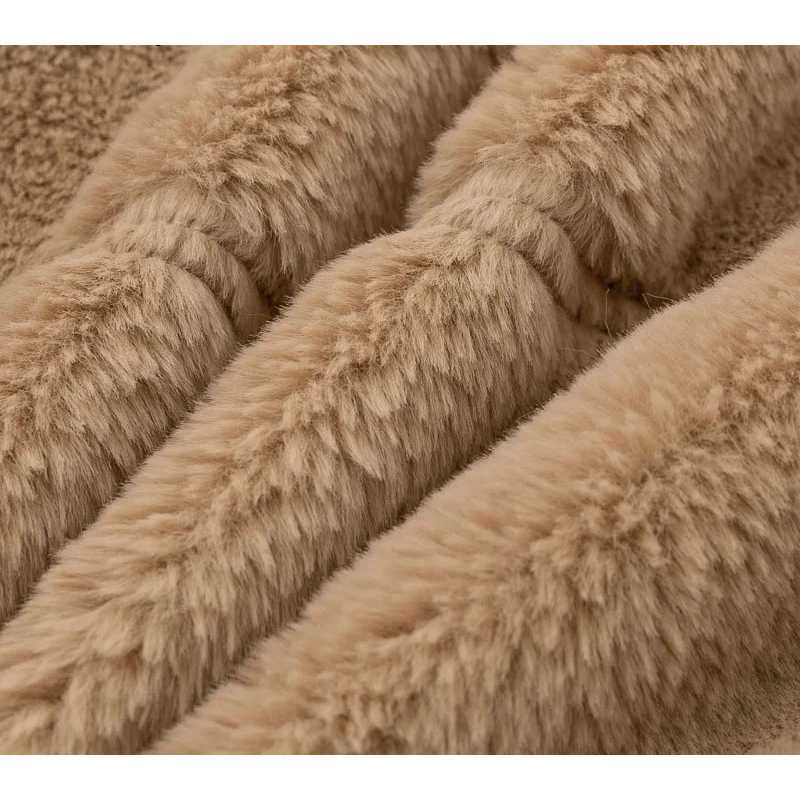 Morvell - Modieuze Teddy Jas Dames - Korte Winterjas met Rits en Kraag