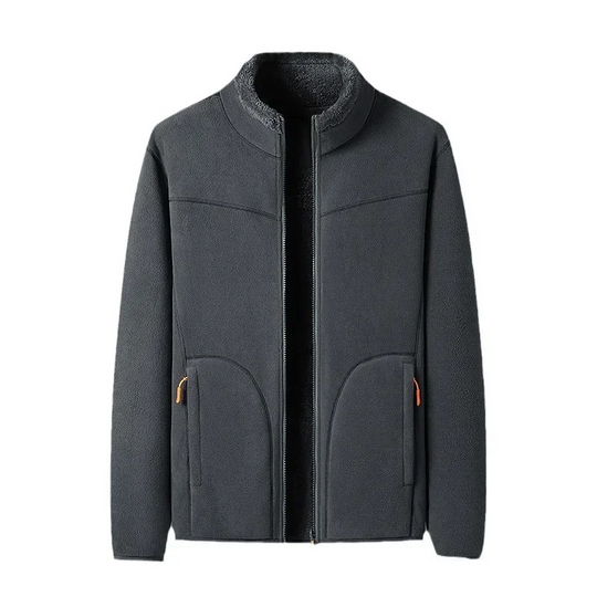 Moda Fleece Vesten Dames met Hoge Kraag en Rits, Warm Gevoerd Ontwerp