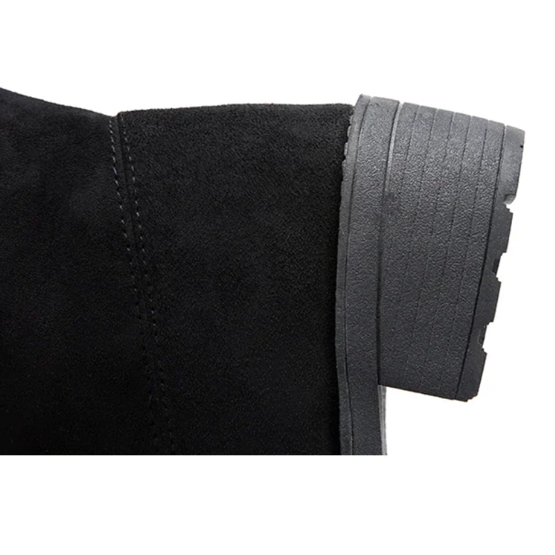Moda Overknee Laarzen - Dameslaarzen, Comfortabele Stretch Stof, Trendy Look