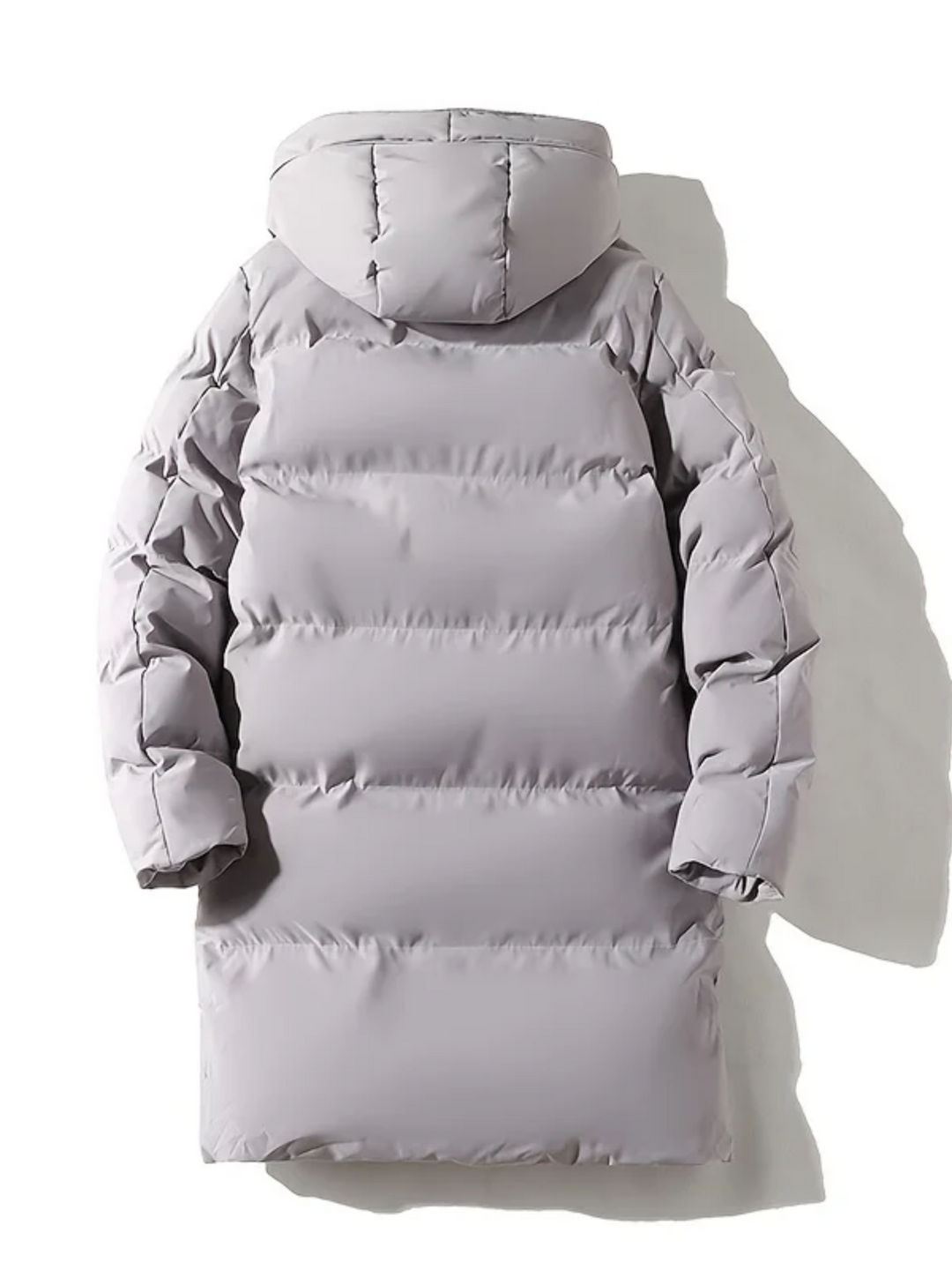Moda Puffer Jas Dames - Lange Gewatteerde Winterjas met Capuchon