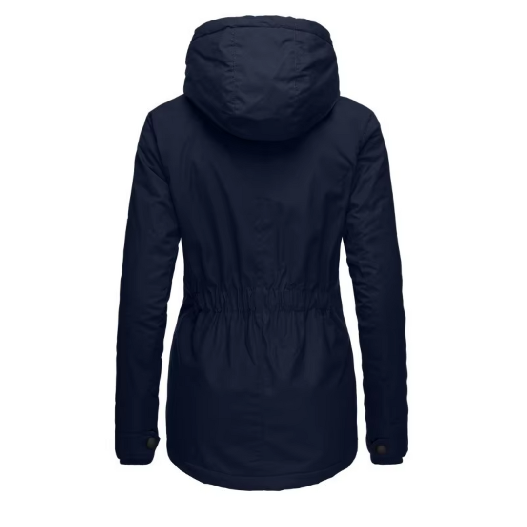 Moda Lange Winterjas Dames - Met Capuchon, Fleece Voering, Warme Jas
