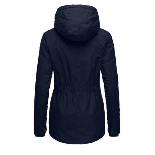 Moda Lange Winterjas Dames - Met Capuchon, Fleece Voering, Warme Jas