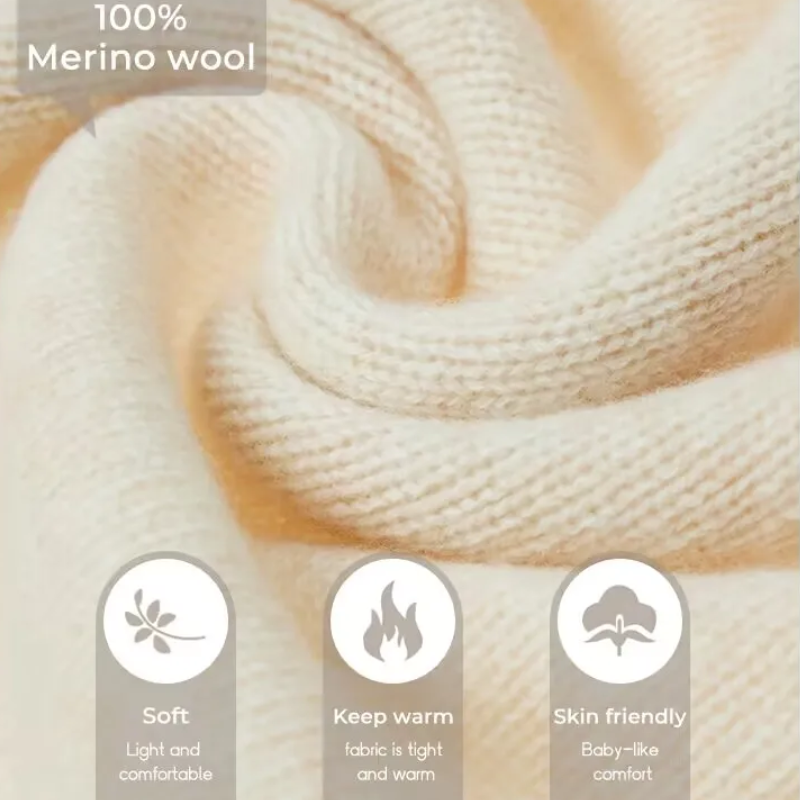 Moda Wollen Vest Dames Kabelgebreid - Met Knopen en Lange Mouwen