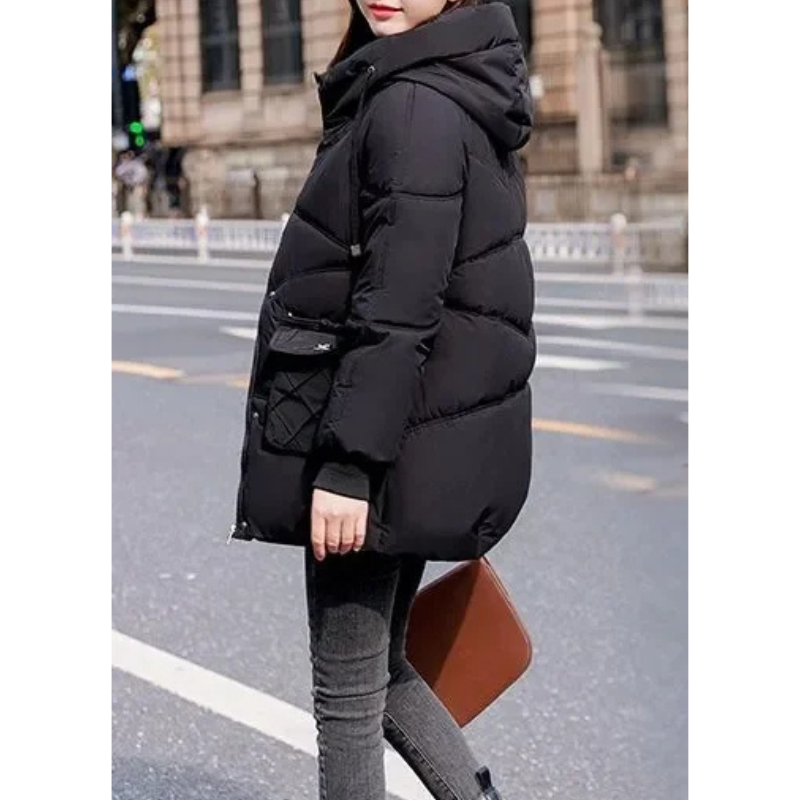 Silvana - Parka Winterjas Dames met Capuchon, Voorzakken en Warme Voering
