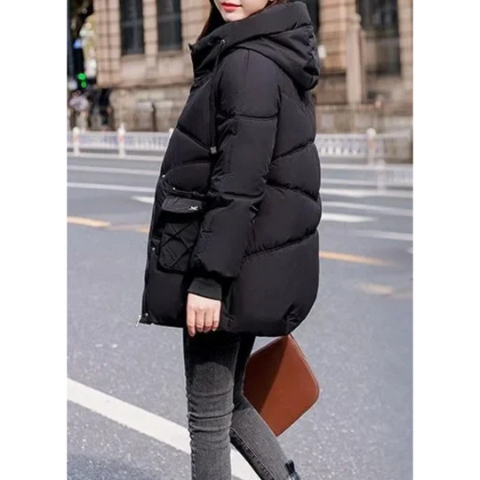 Silvana - Parka Winterjas Dames met Capuchon, Voorzakken en Warme Voering