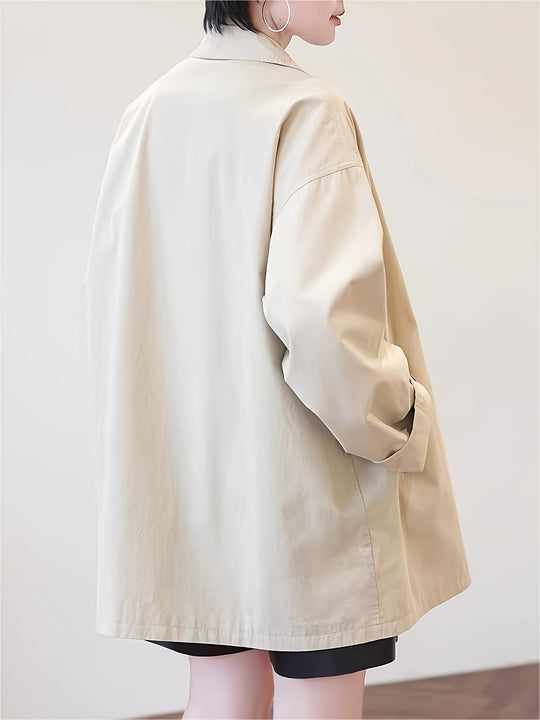 Coativa - Dames Oversized Casual Jack met Knopen