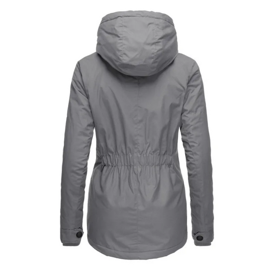 Moda Lange Winterjas Dames - Met Capuchon, Fleece Voering, Warme Jas