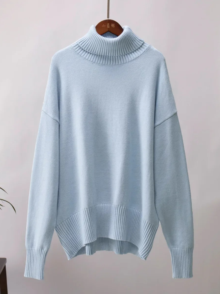 Moda Coltrui Dames - Oversized Gebreide Trui, Zacht en Comfortabel