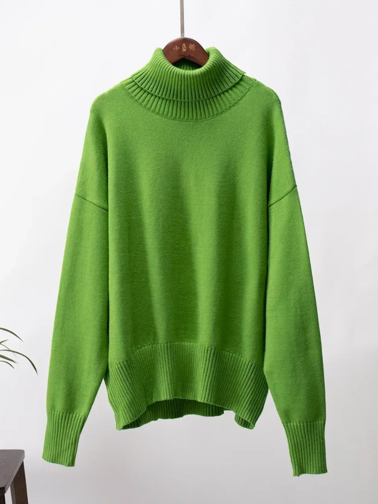 Moda Coltrui Dames - Oversized Gebreide Trui, Zacht en Comfortabel