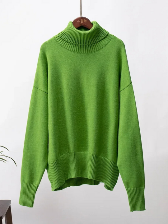Moda Coltrui Dames - Oversized Gebreide Trui, Zacht en Comfortabel