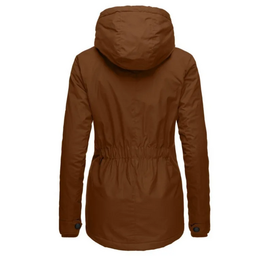 Moda Lange Winterjas Dames - Met Capuchon, Fleece Voering, Warme Jas
