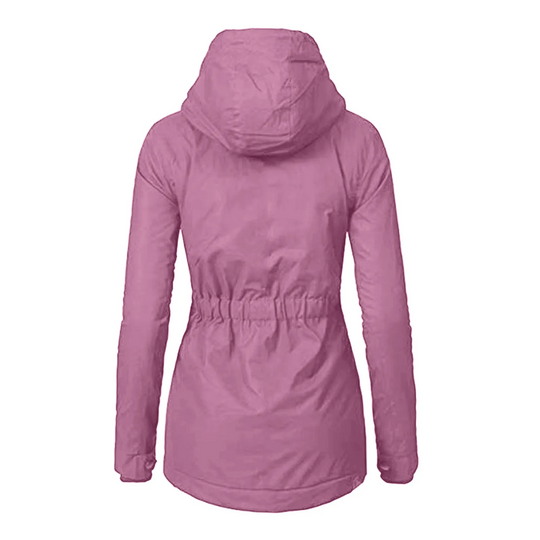 Moda Lange Winterjas Dames - Met Capuchon, Fleece Voering, Warme Jas