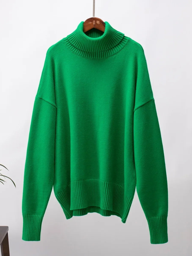 Moda Coltrui Dames - Oversized Gebreide Trui, Zacht en Comfortabel