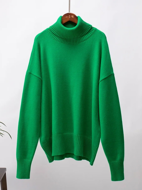 Moda Coltrui Dames - Oversized Gebreide Trui, Zacht en Comfortabel