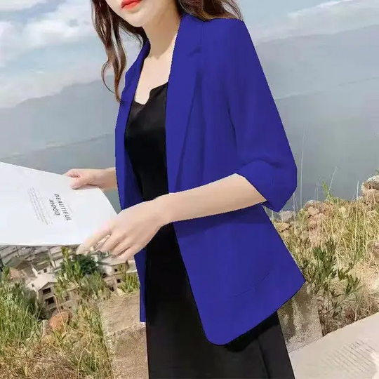 Belvixe - Elegante Dames Blazer Met Lange Pasvorm - Ideaal Voor Werk