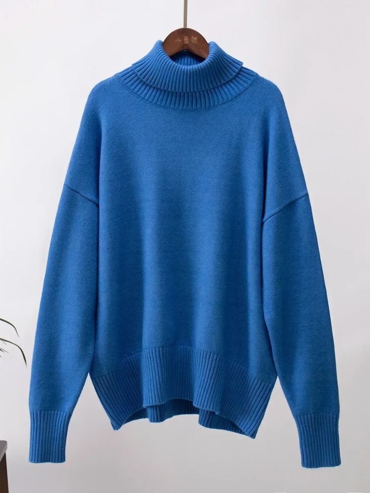 Moda Coltrui Dames - Oversized Gebreide Trui, Zacht en Comfortabel