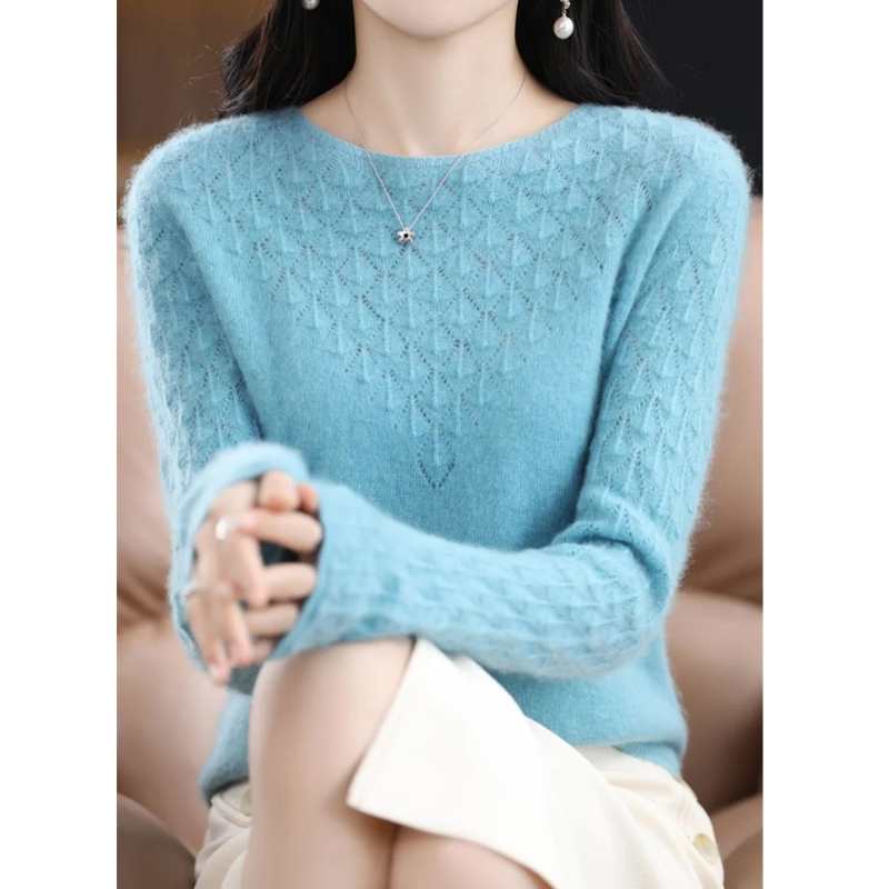 Moda Cashmere Trui Dames – Elegant Gebreid Design, Zacht & Warm