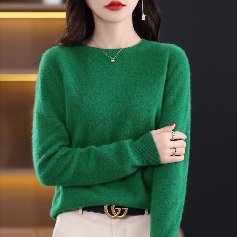 Moda Cashmere Trui Dames – Ronde Hals, Zachte Luxe & Warmte