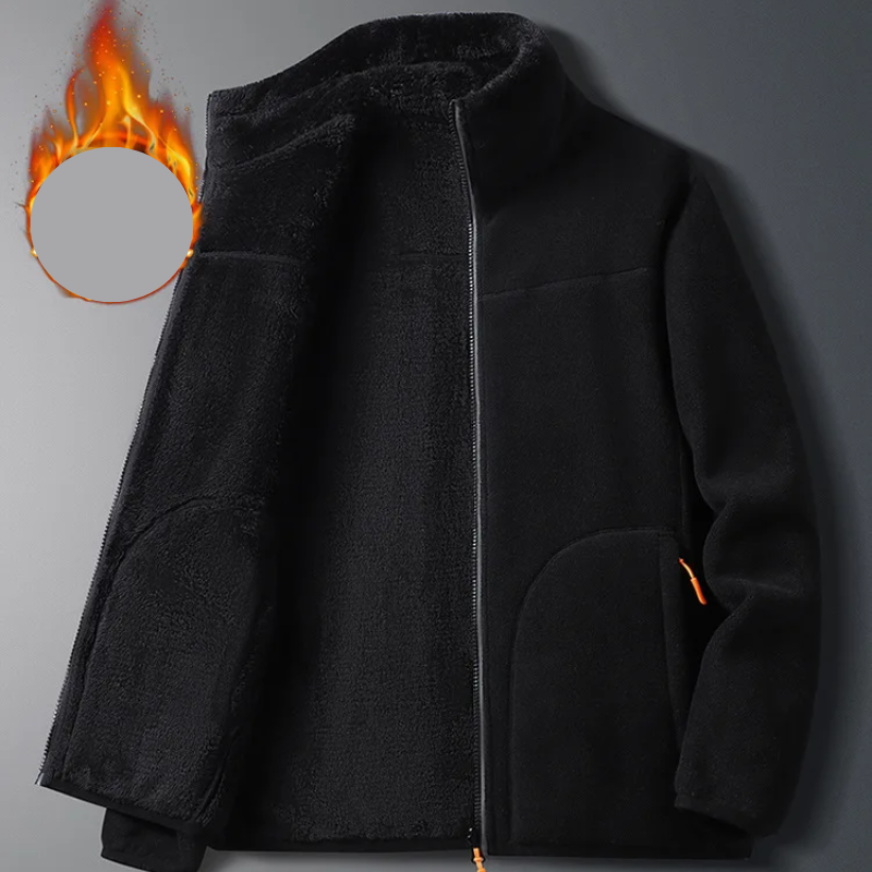 Moda Fleece Vesten Dames met Hoge Kraag en Rits, Warm Gevoerd Ontwerp