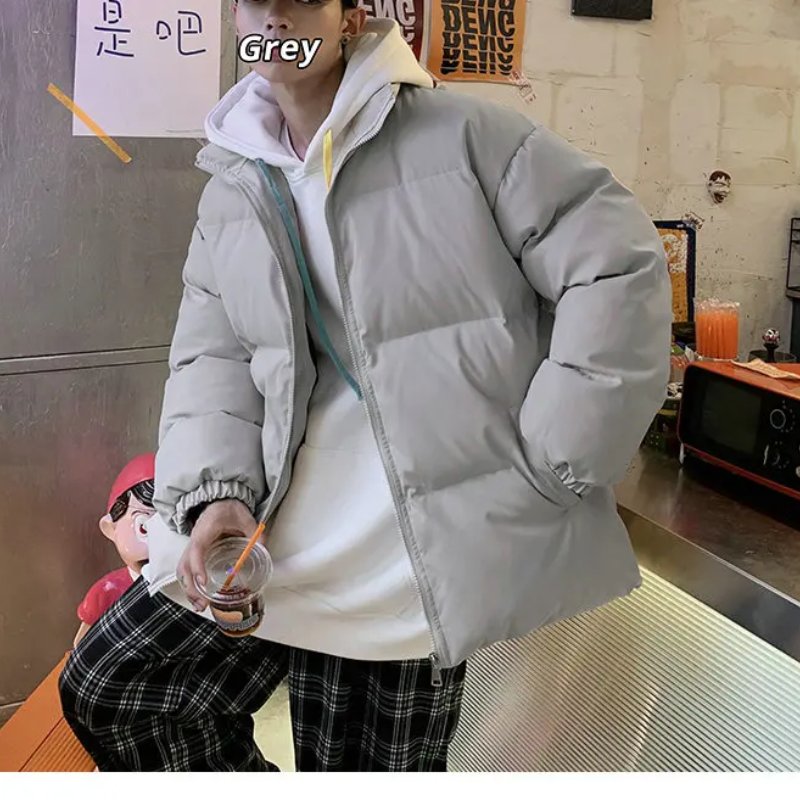 Moda Puffer Jas Dames - Oversized Gewatteerde Winterjas met Hoge Kraag