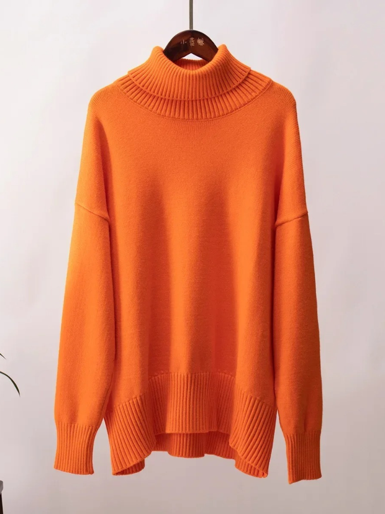 Moda Coltrui Dames - Oversized Gebreide Trui, Zacht en Comfortabel