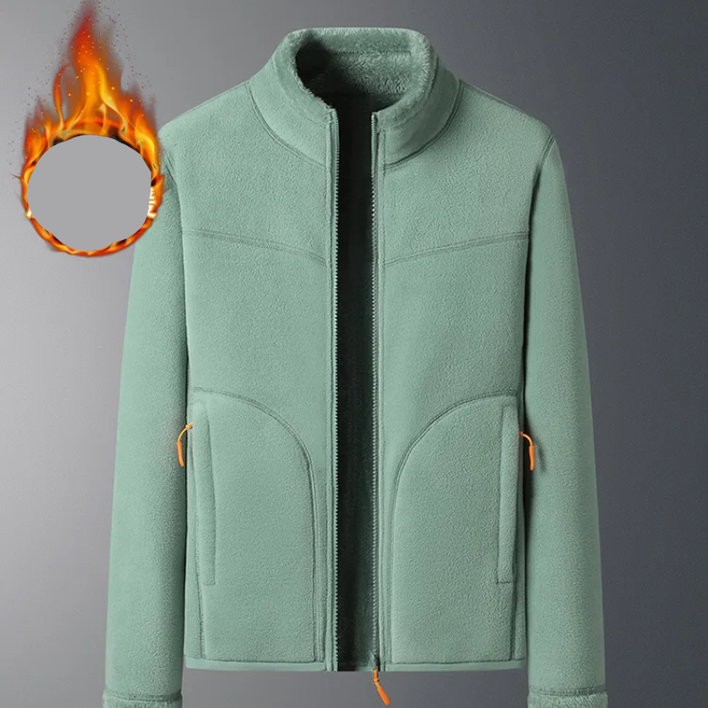 Moda Fleece Vesten Dames met Hoge Kraag en Rits, Warm Gevoerd Ontwerp