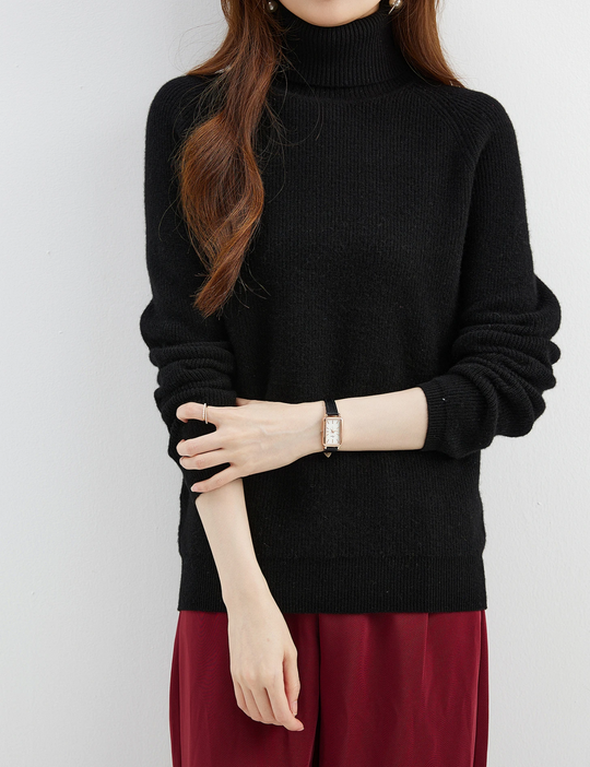 Moda Cashmere Trui Dames – Tijdloze Gebreide Coltrui, Warm & Comfortabel