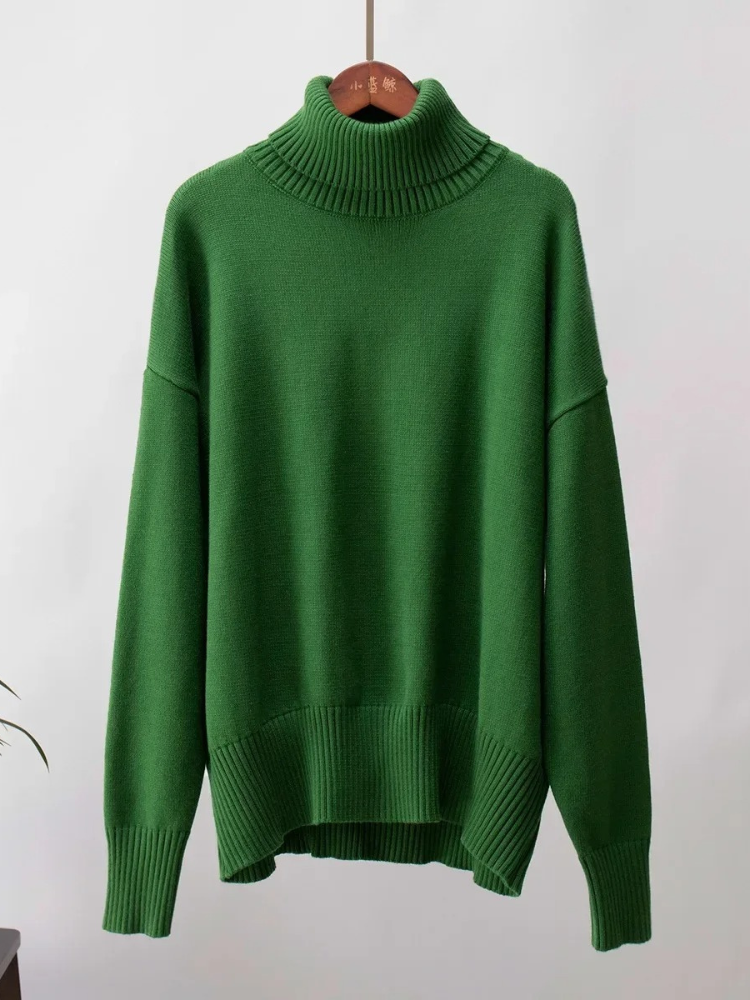 Moda Coltrui Dames - Oversized Gebreide Trui, Zacht en Comfortabel