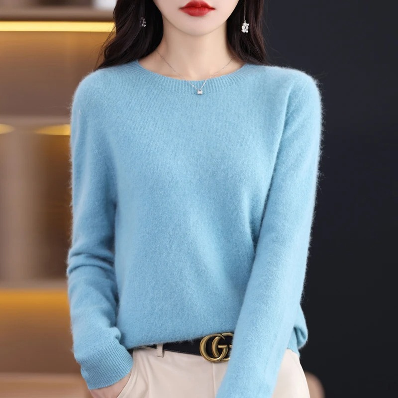 Moda Cashmere Trui Dames – Ronde Hals, Zachte Luxe & Warmte
