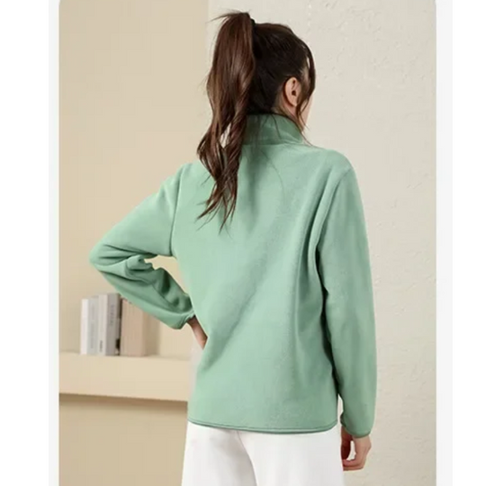 Moda Fleece Vesten Dames met Volledige Rits, Lichtgewicht en Comfortabele Pasvorm