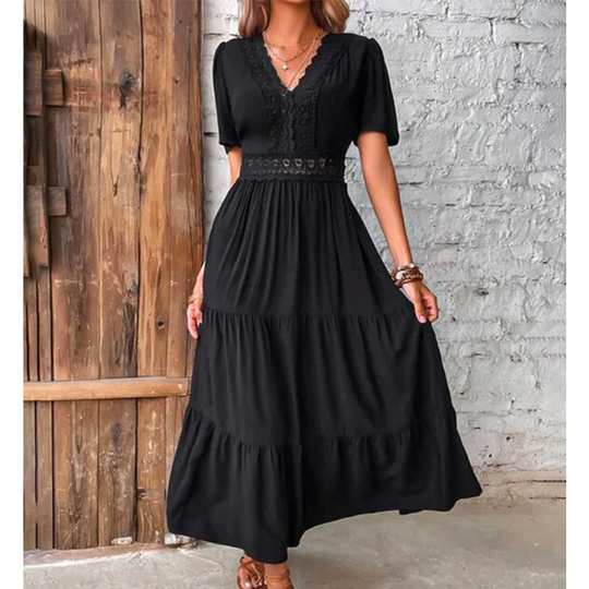 MODA - Zwarte Chique Jurk