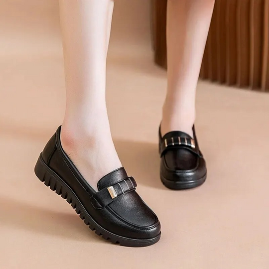 MODA slip on business formele stijl leren dames instappers