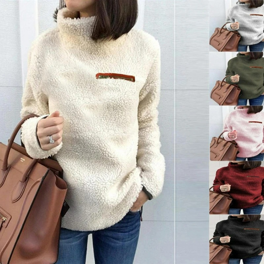 Moda Coltrui Dames - Fleece Trui, Warm en Comfortabel