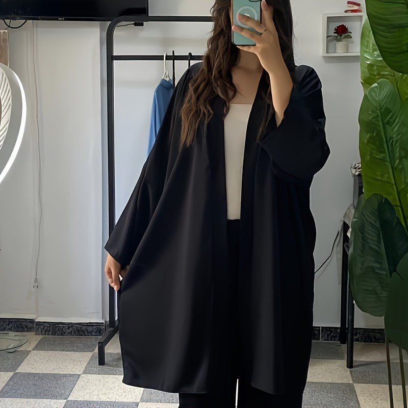 Vestora - Dames Kimono Stijl Losvallend Open Voorzijde Vestjack