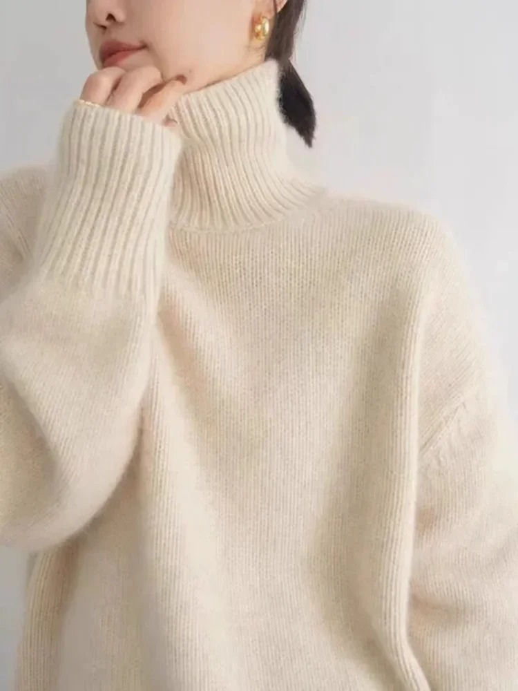 Moda Coltrui Dames - Oversized Gebreide Trui, Zacht en Comfortabel