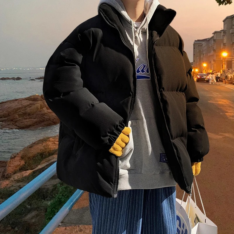 Moda Puffer Jas Dames - Oversized Gewatteerde Winterjas met Hoge Kraag