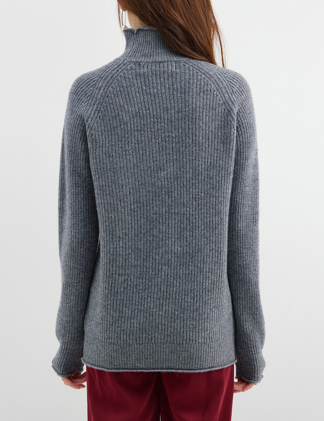 Moda Cashmere Trui Dames – Tijdloze Gebreide Coltrui, Warm & Comfortabel