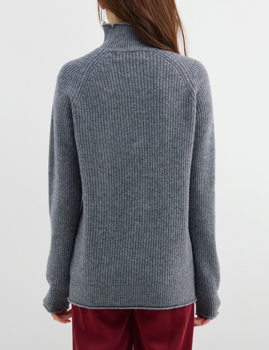 Moda Cashmere Trui Dames – Tijdloze Gebreide Coltrui, Warm & Comfortabel