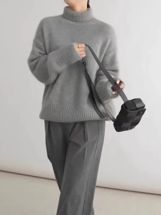 Moda Coltrui Dames - Oversized Gebreide Trui, Zacht en Comfortabel