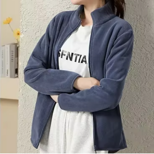 Moda Fleece Vesten Dames met Volledige Rits, Lichtgewicht en Comfortabele Pasvorm