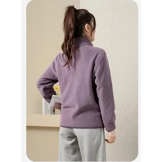 Moda Fleece Vesten Dames met Volledige Rits, Lichtgewicht en Comfortabele Pasvorm