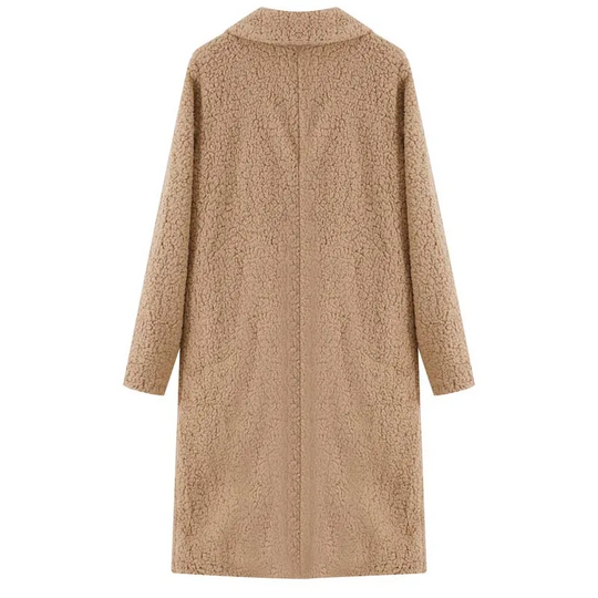 Silvane - Stijlvolle Teddy Jas Dames - Lange Fleecejas voor Koude Dagen