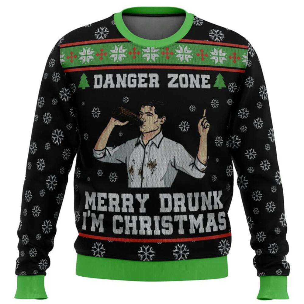 Zaltrui - Kersttrui - Grappig "Merry Drunk, I'm Christmas" Ontwerp