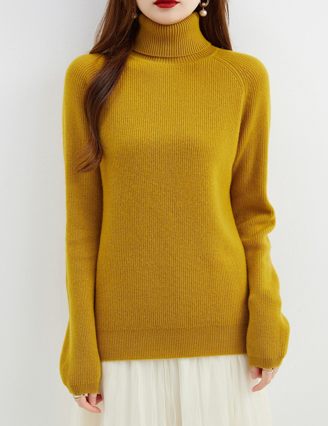 Moda Cashmere Trui Dames – Tijdloze Gebreide Coltrui, Warm & Comfortabel