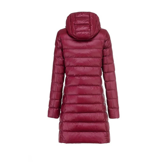 Moda Puffer Jas Dames - Slim Fit Lange Gewatteerde Winterjas