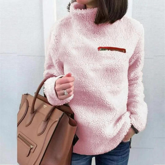 Moda Coltrui Dames - Fleece Trui, Warm en Comfortabel