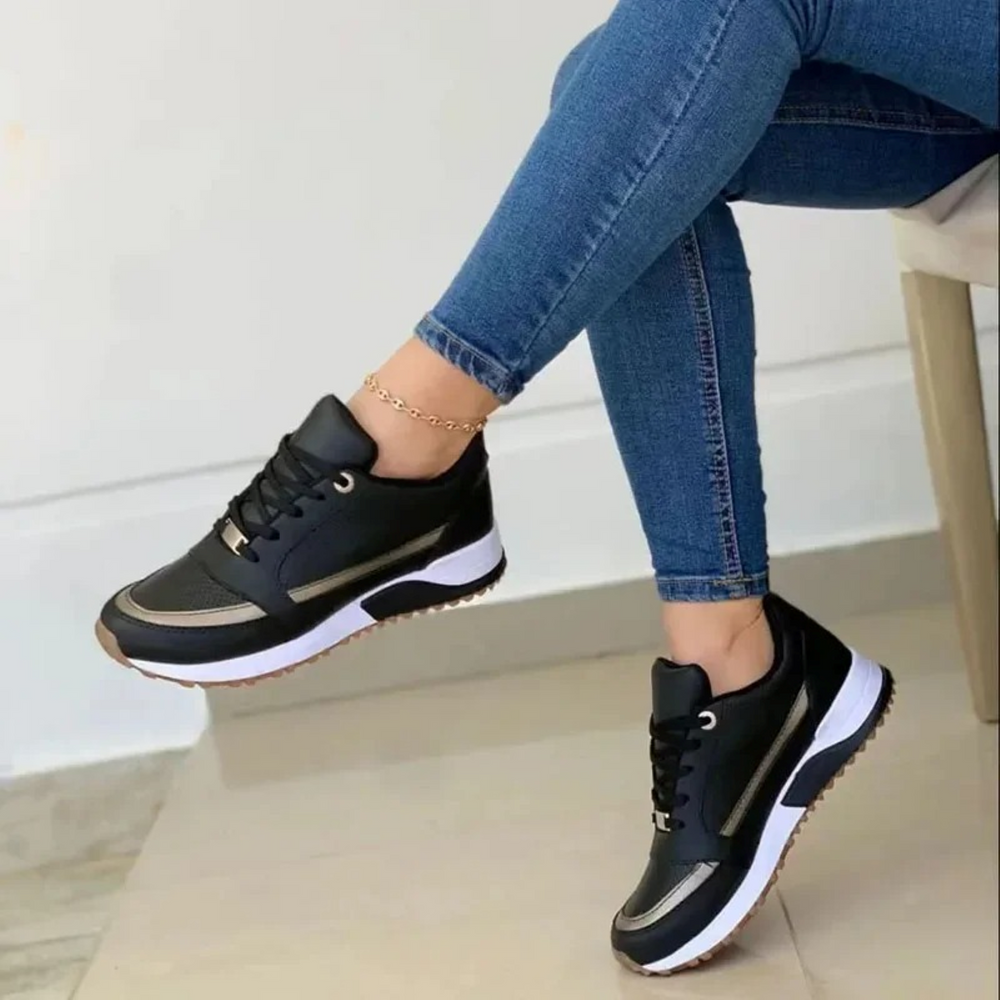 MODA Sport Stijl Leer Wit Zachte Zool Damesschoenen