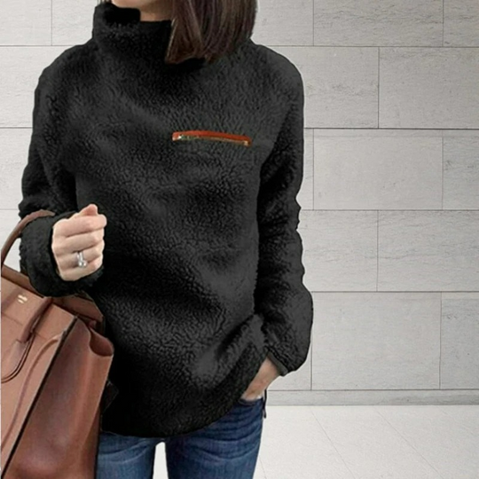 Moda Coltrui Dames - Fleece Trui, Warm en Comfortabel