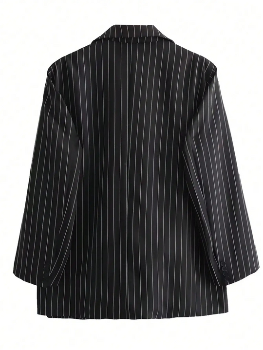 Sofisti - Formele Dames Blazer Met Strepen - Perfect Voor Kantoorlook