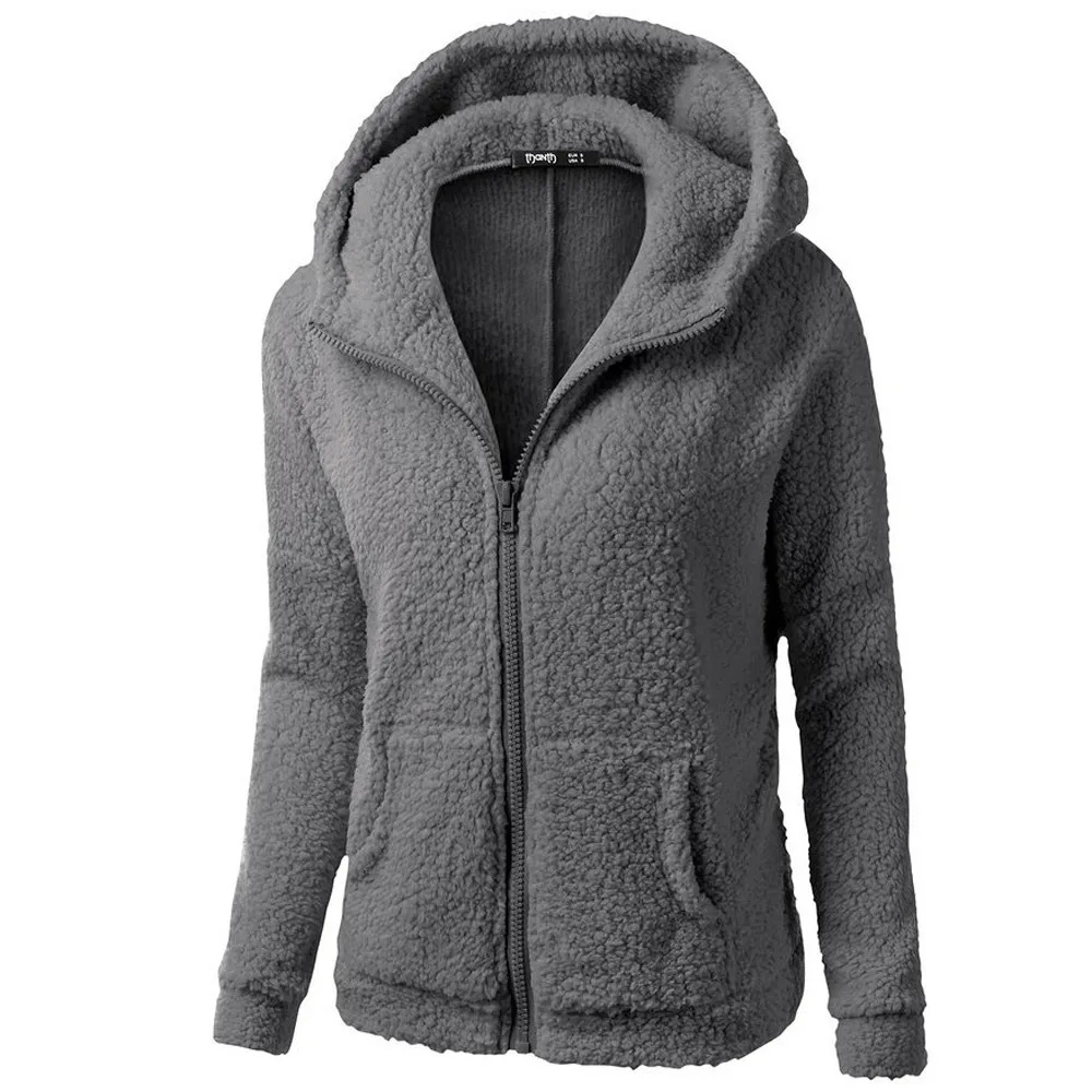 Moda Fleece Vesten Dames Met Rits En Zakken - Warme Casual Jas